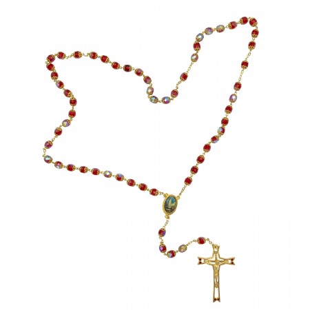 Terço Cristal 1/2AB C/ Anilhas Terço Cristal 1/2AB C/ Anilhas