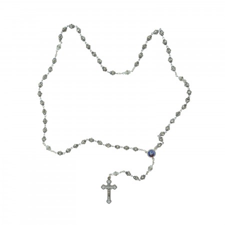 Terço de Fátima Conta C/ Brilhantes C/Caixa