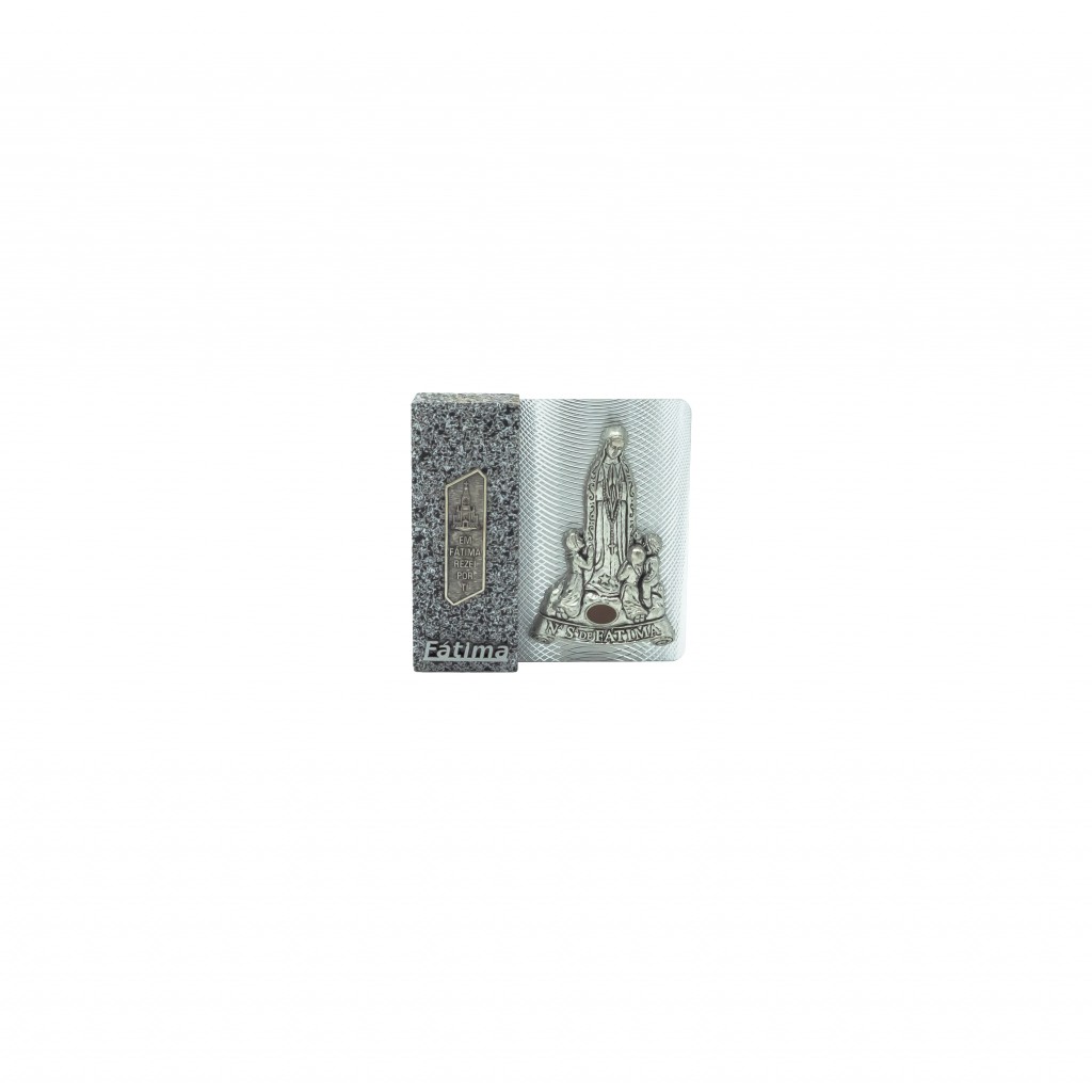 Placa Bloco Efeito Pedra Ap. Metal 6x6,5cm 