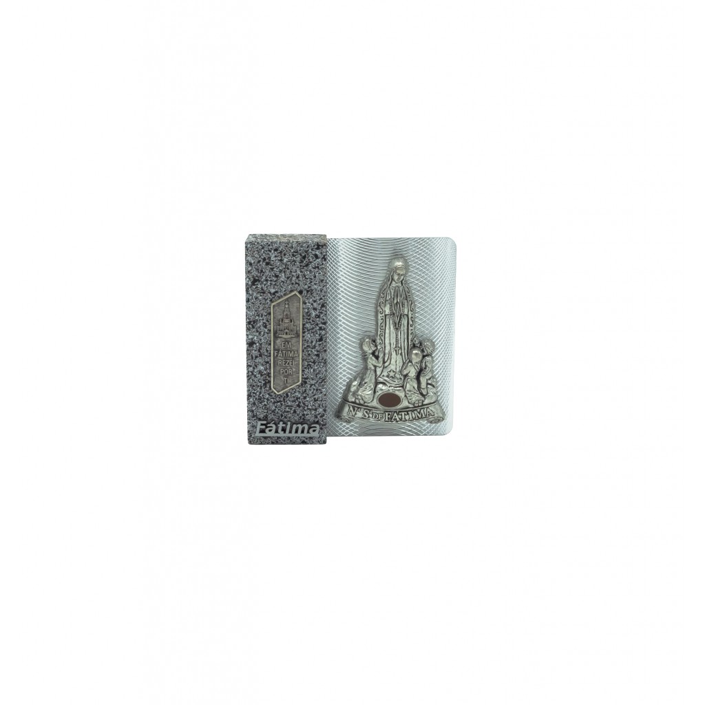 Placa Bloco Efeito Pedra Ap. Metal 9x9cm 