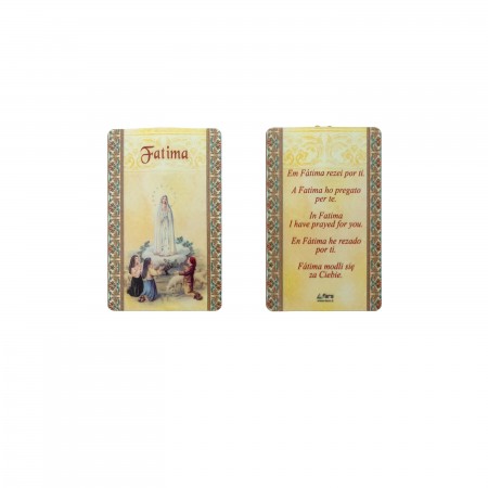 Cartão Led Imagem de Fátima 5 Linguas Cartão Led Imagem de Fátima 5 Linguas