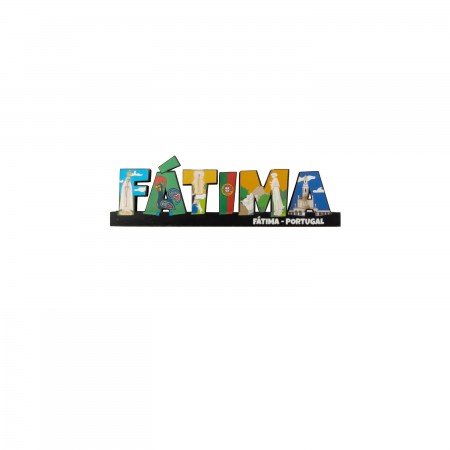 Íman em Madeira Recortado de Fátima Íman em Madeira Recortado de Fátima
