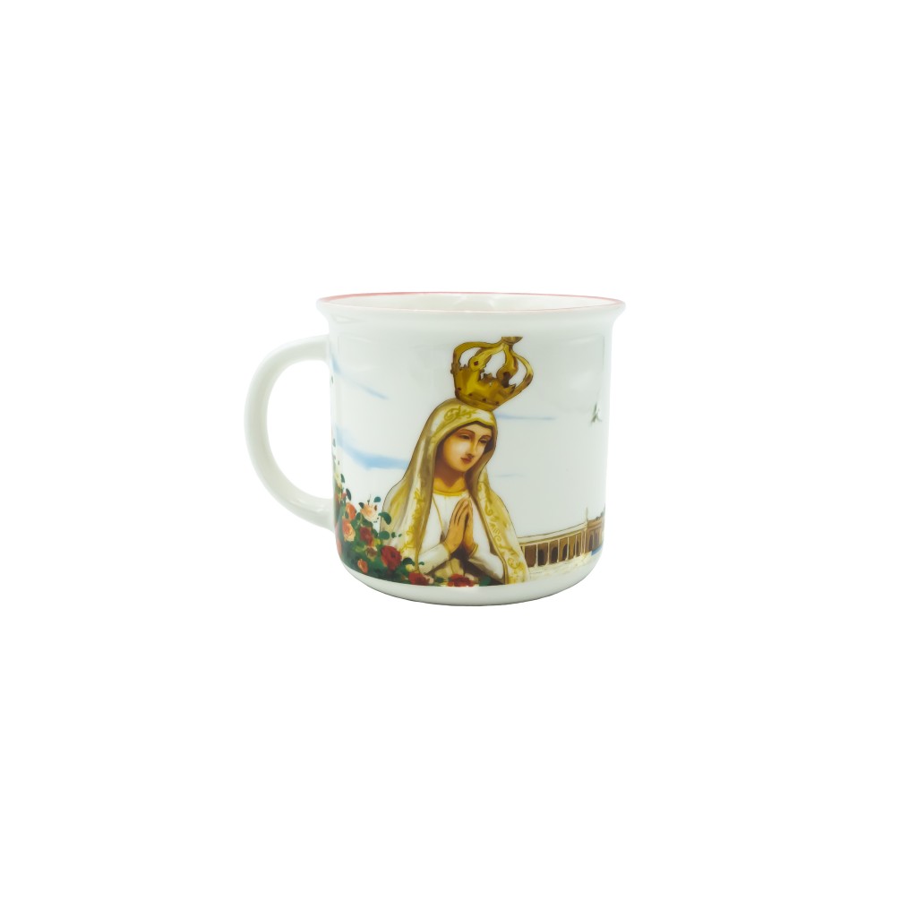 Caneca em Cerâmica C/ Aparição de Fátima