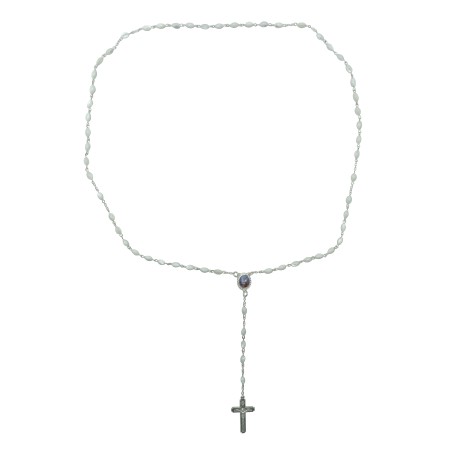 Terço Conta Oval  Madre Pérola Terço Conta Oval  Madre Pérola