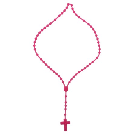 Terço de Silicone Cor de Rosa Terço de Silicone Cor de Rosa