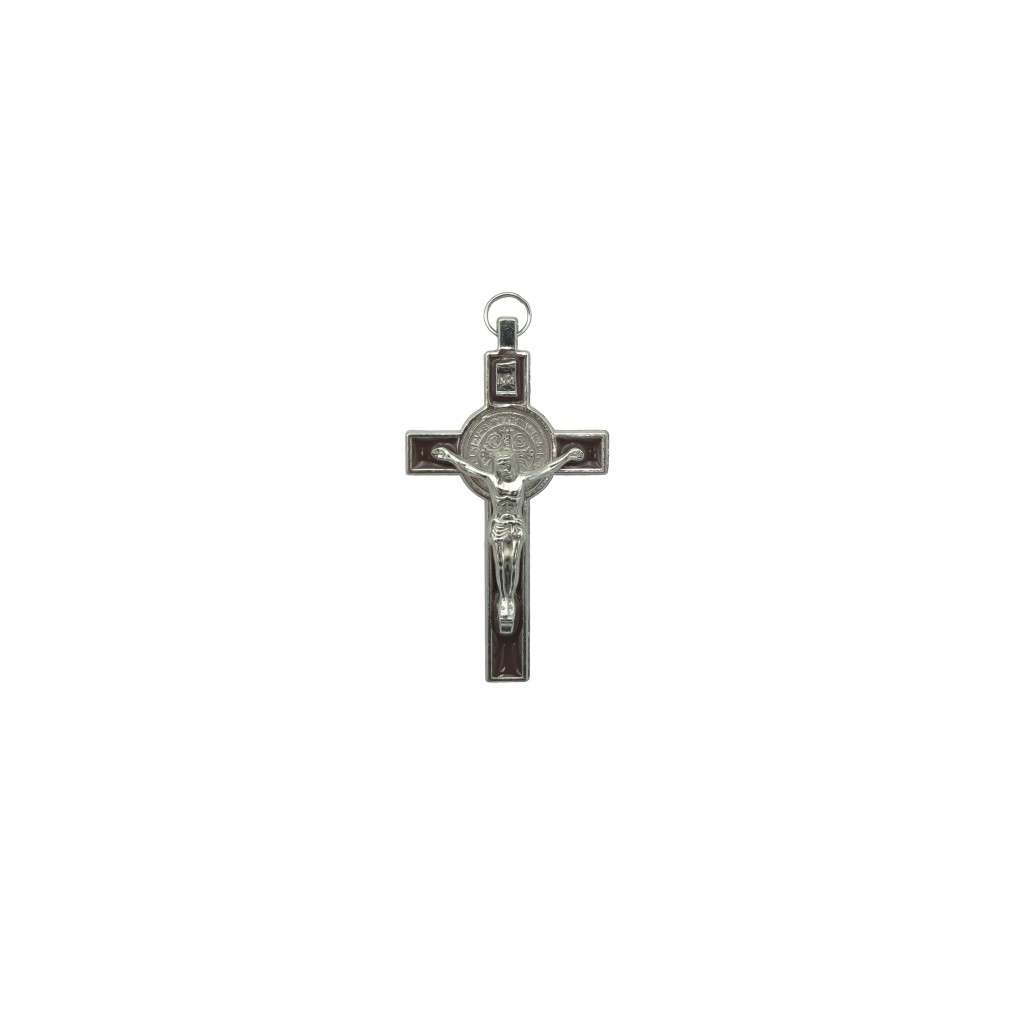 Cruz de São Bento em Metal Castanha 8 cm 