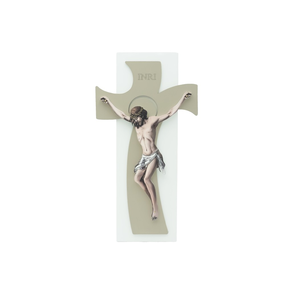 Cruz C/ Cristo Pendurar / Pousar 16.5x30.5cm