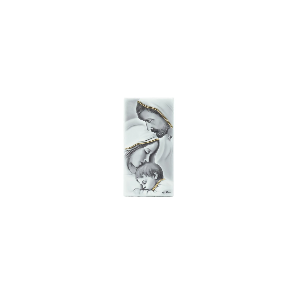 Quadro/ Placa C/ Sagrada Família 6x12cm
