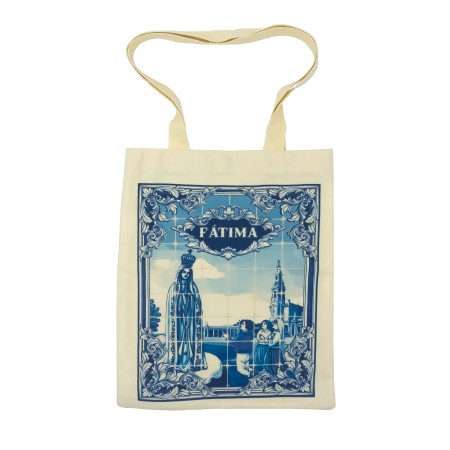 Saco de Algodão C/ Azulejo Aparição e Santuário  Saco de Algodão C/ Azulejo Aparição e Santuário