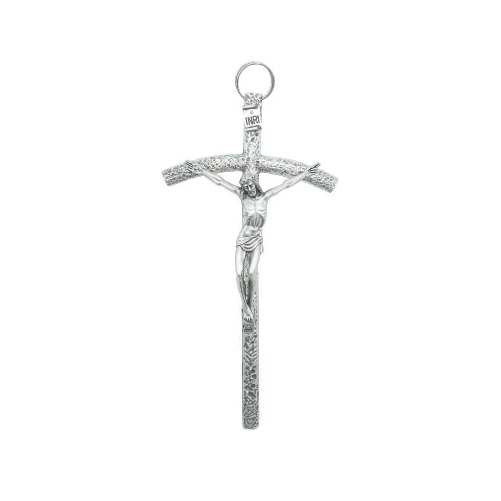 Cruz Prateada C/ Caixa 20cm 