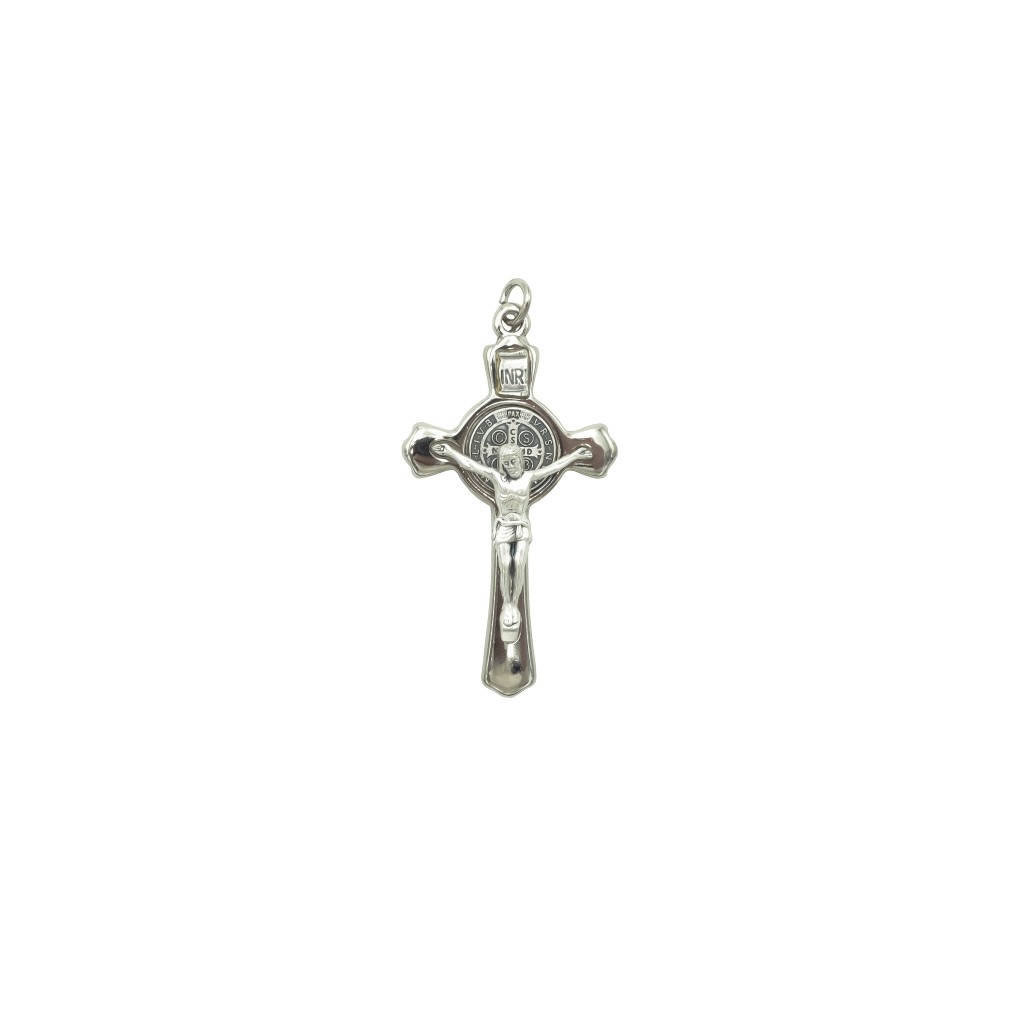 Cruz de São Bento em Metal 8cm C/Caixa