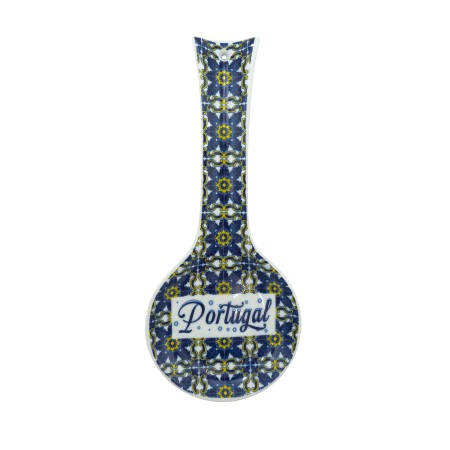 Colher de Cerâmica Padrão Azulejo - Portugal C/Cx Colher de Cerâmica Padrão Azulejo - Portugal C/Cx