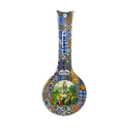 Colher de Cerâmica Padrão Azulejo - Aparição C/Cx Colher de Cerâmica Padrão Azulejo - Aparição C/Cx