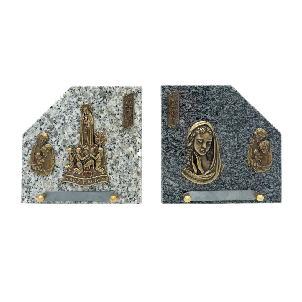 Placa de Granito 14,5x14,5cm(Modelo PF261 a PF265)